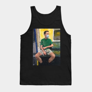 Man on Train Tank Top